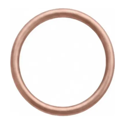 Ring in matte rose gold