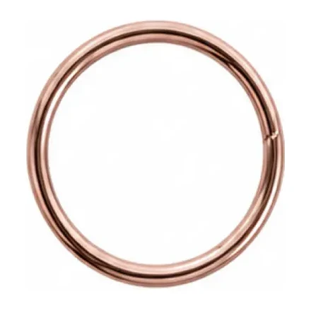 Ring in gloss rose gold